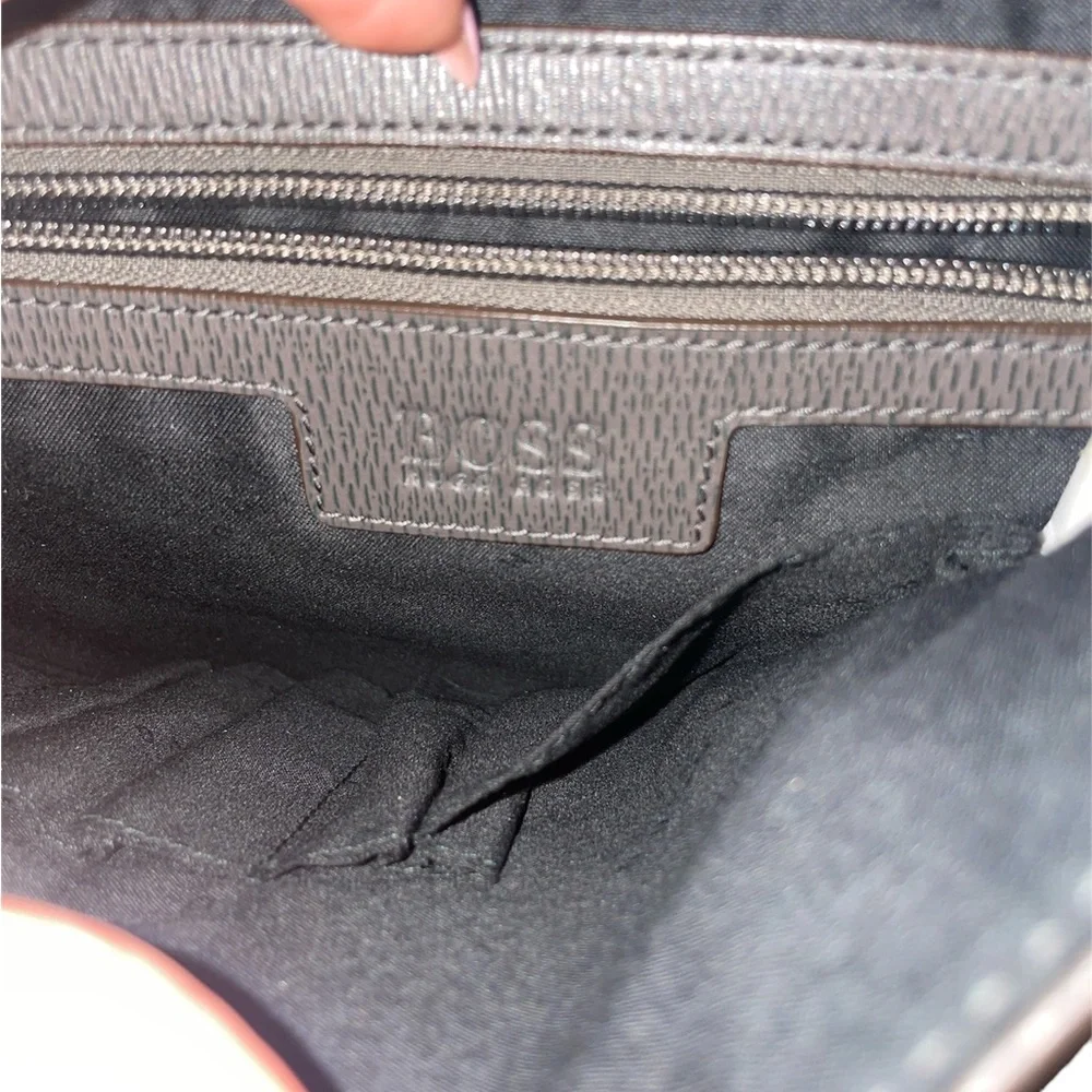 Hugo Boss Unisex Brown Messenger Bag